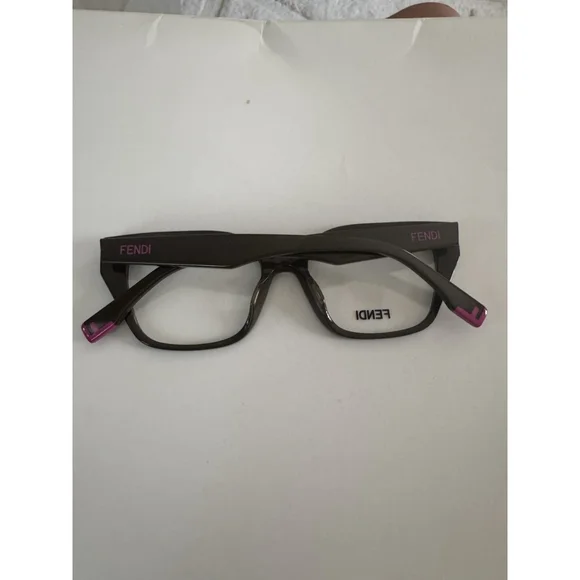 Fendi Women Eyeglasses Light Brown Demo Cat Eye FE50001I 050 NEW - Picture 3 of 4